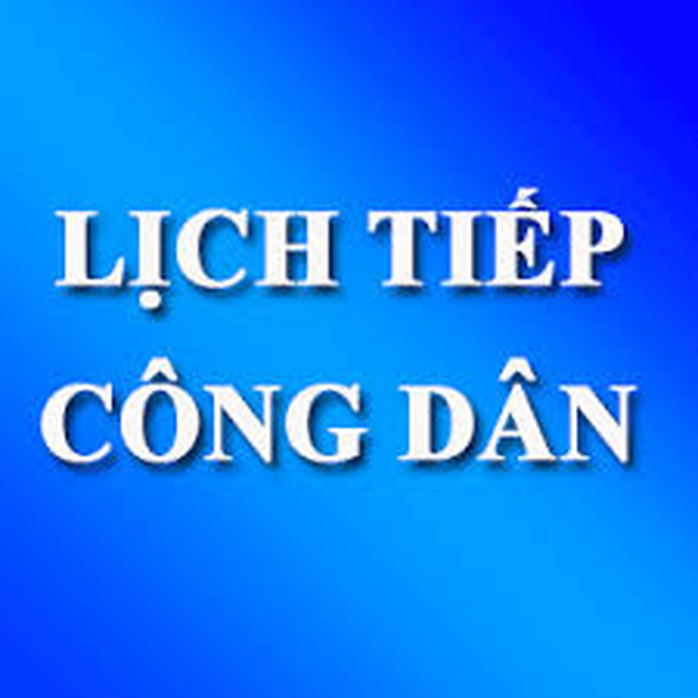 Thông báo lịch tiếp công dân định kỳ ngày 14/8/2025