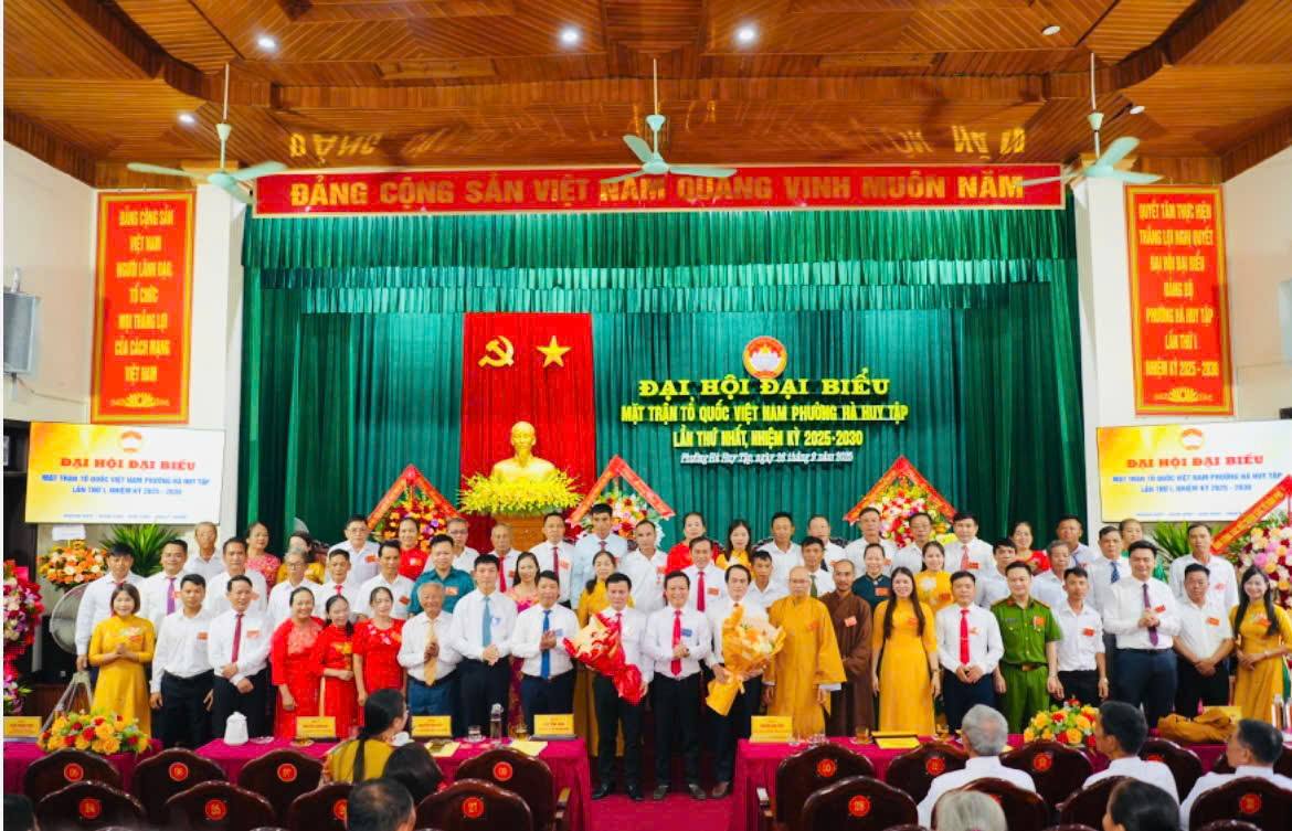 ĐẠI HỘI ĐẠI BIỂU MTTQ VIỆT NAM PHƯỜNG HÀ HUY TẬP LẦN THỨ NHẤT, NHIỆM KỲ 2025-2030: PHÁT HUY SỨC MẠNH ĐẠI ĐOÀN KẾT TOÀN DÂN XÂY DỰNG PHƯỜNG TRỞ THÀNH ĐỊA BÀN PHÁT TRIỂN TRỌNG ĐIỂM CỦA HÀ TĨNH