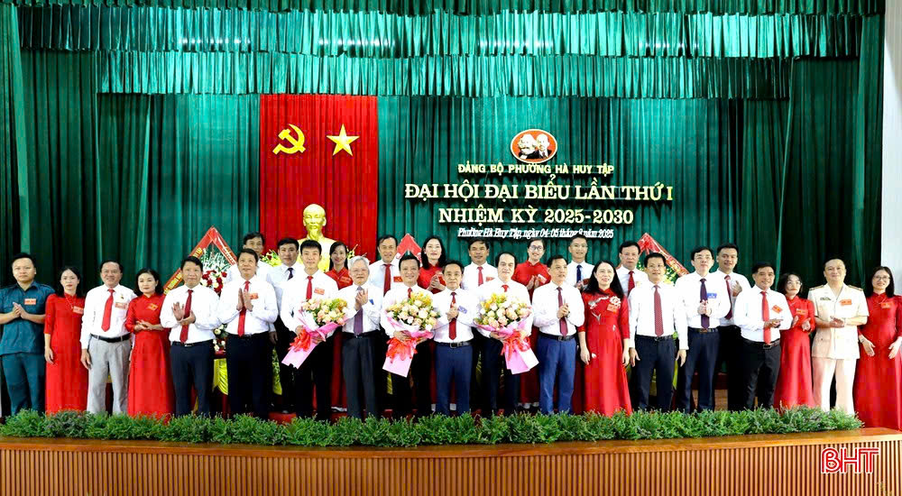 HIỆN THỰC HOÁ 6 NHIỆM VỤ TRỌNG TÂM, 3 ĐỘT PHÁ CHIẾN LƯỢC, XÂY DỰNG PHƯỜNG HÀ HUY TẬP PHÁT TRIỂN TOÀN DIỆN, VĂN MINH, HIỆN ĐẠI, VỮNG BƯỚC VÀO KỶ NGUYÊN MỚI