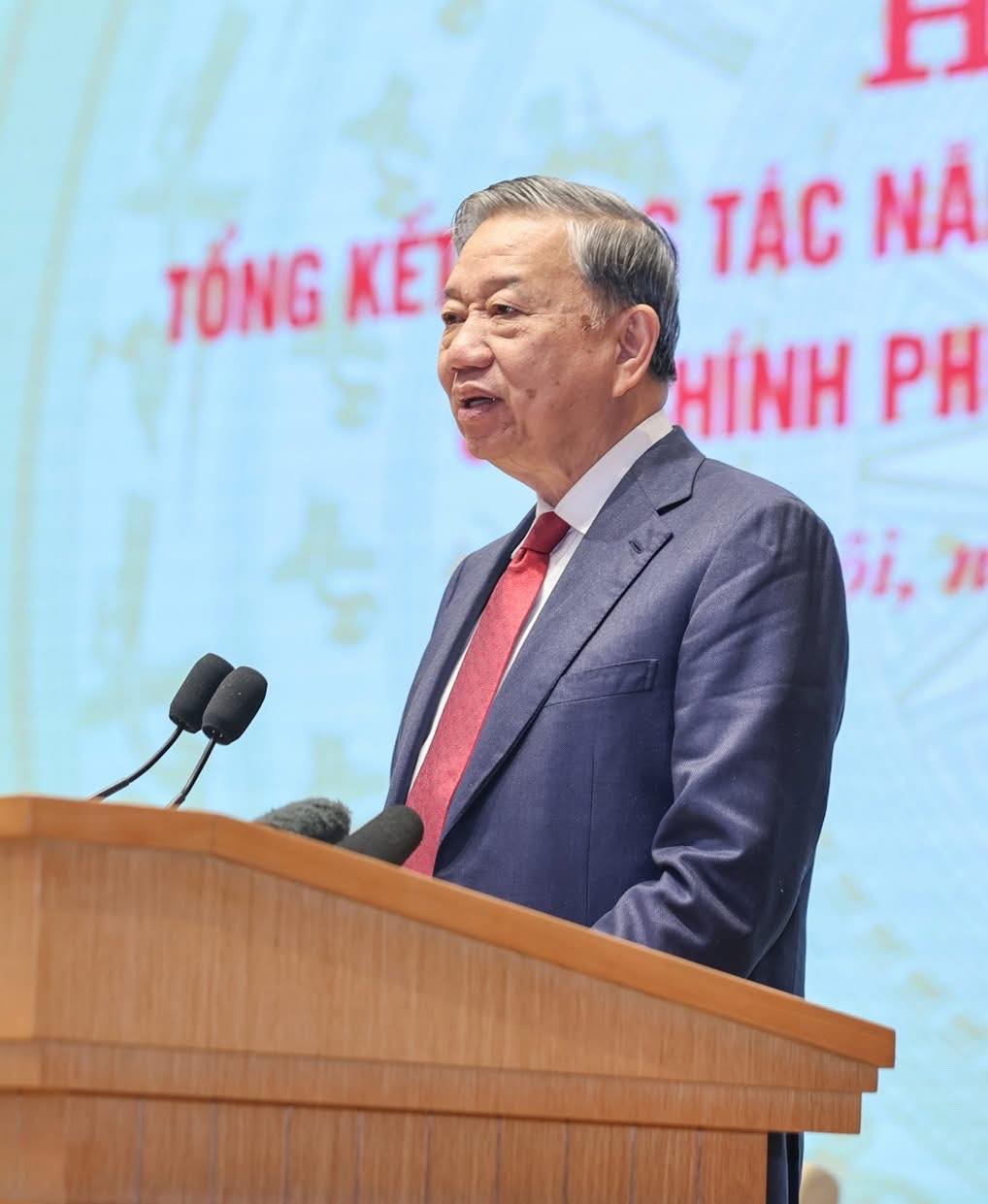 TOÀN VĂN PHÁT BIỂU CỦA TỔNG BÍ THƯ TÔ LÂM TẠI HỘI NGHỊ TỔNG KẾT CÔNG TÁC NĂM 2025, TRIỂN KHAI CÔNG TÁC NĂM 2026 CỦA CHÍNH PHỦ VÀ CHÍNH QUYỀN ĐỊA PHƯƠNG