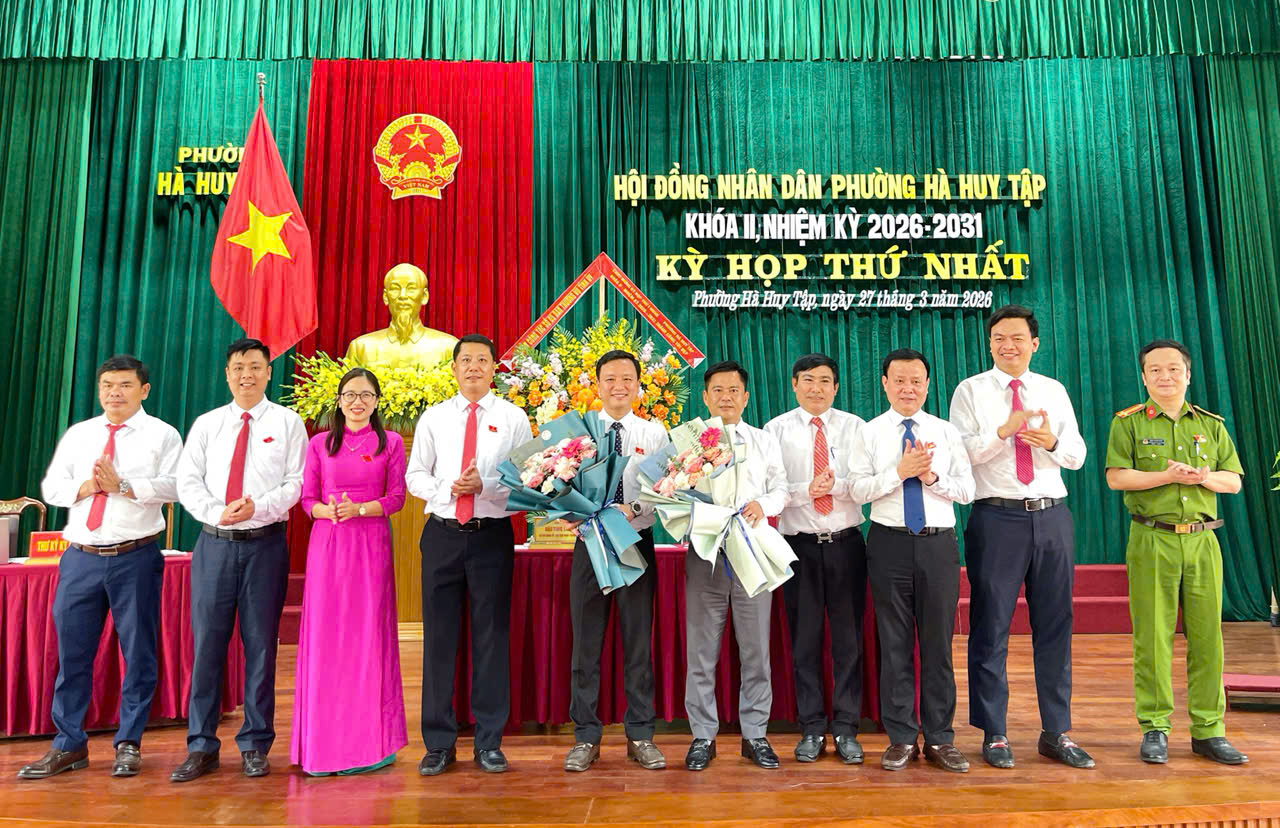 HỘI ĐỒNG NHÂN DÂN PHƯỜNG HÀ HUY TẬP TỔ CHỨC KỲ HỌP THỨ NHẤT, KHÓA II, NHIỆM KỲ 2026 – 2031