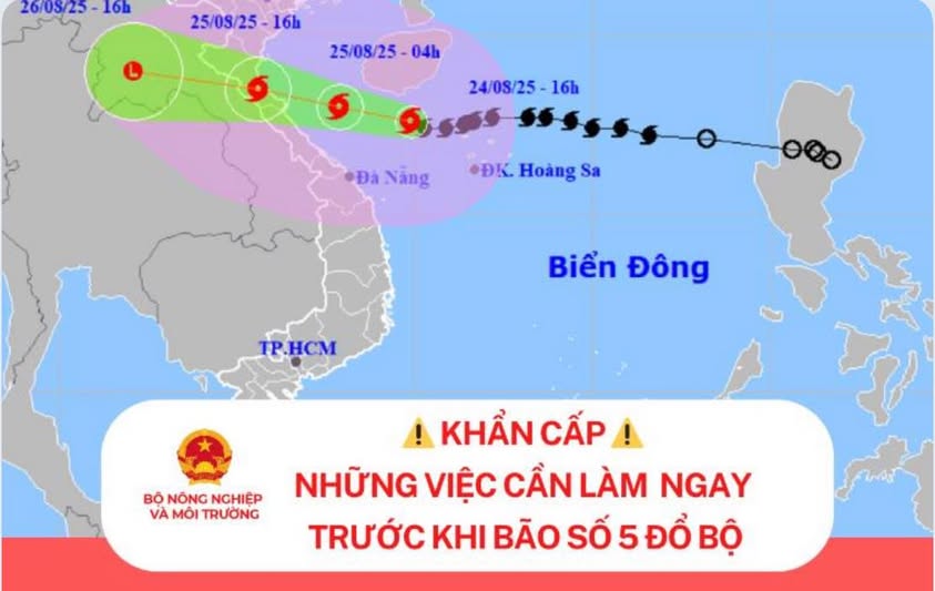 KHẨN CẤP: NHỮNG VIỆC CẦN LÀM NGAY TRƯỚC KHI BÃO SỐ 5 ĐỔ BỘ