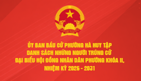 Ủy ban bầu cử phường Hà Huy Tập công bố danh sách những người trúng cử Đại biểu Hội đồng nhân dân phường Hà Huy Tập khóa II, nhiệm kỳ 2026 - 2031 tại 07 đơn vị bầu cử trên địa bàn phường Hà Huy Tập.