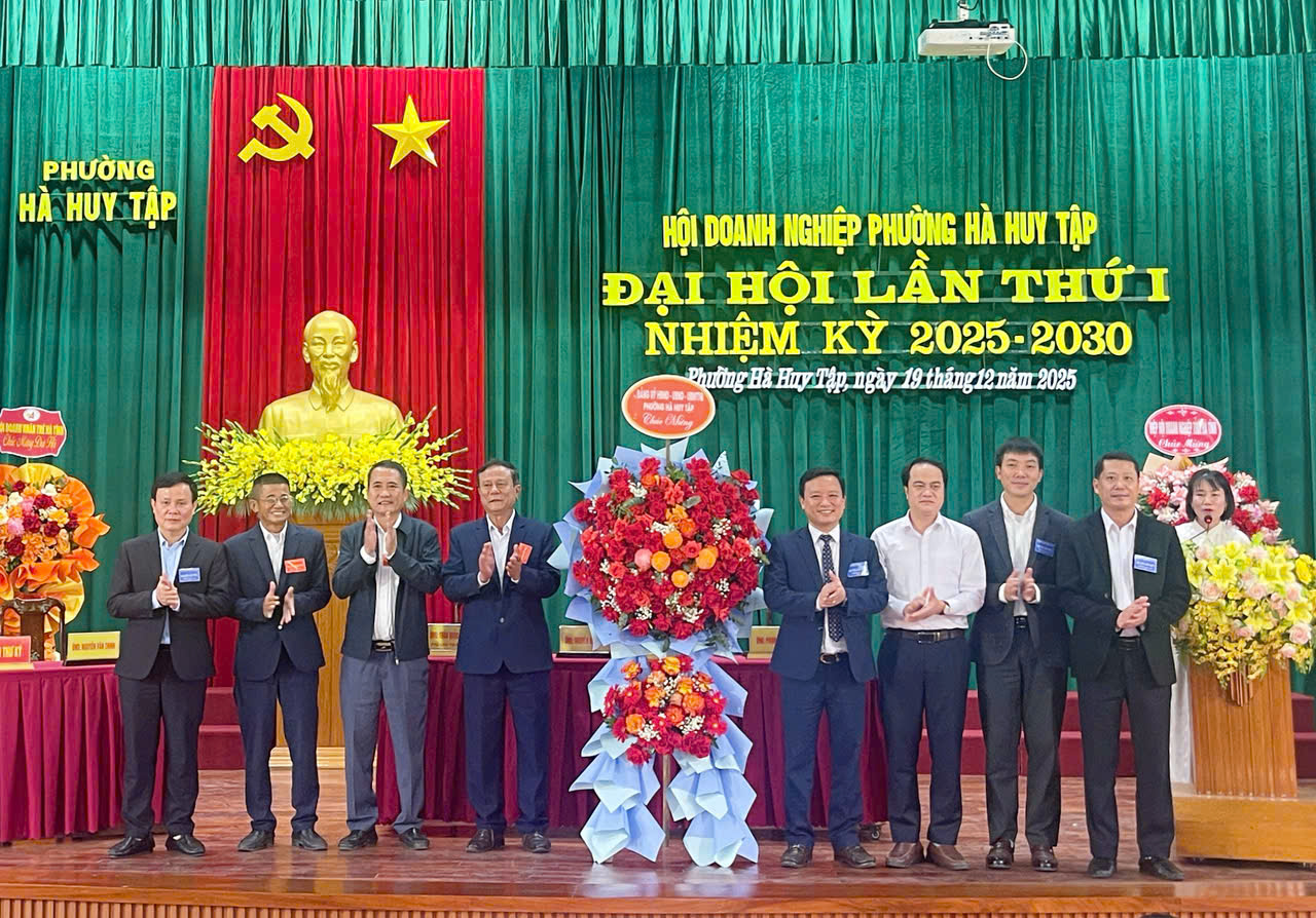 ĐẠI HỘI HỘI DOANH NGHIỆP PHƯỜNG HÀ HUY TẬP LẦN THỨ I, NHIỆM KỲ 2025 - 2030