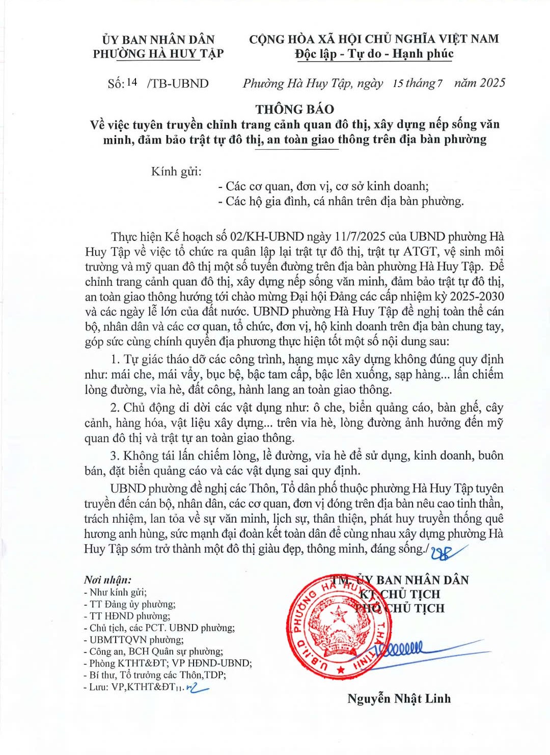 Thông báo tuyên truyền chỉnh trang đô thị.jpg
