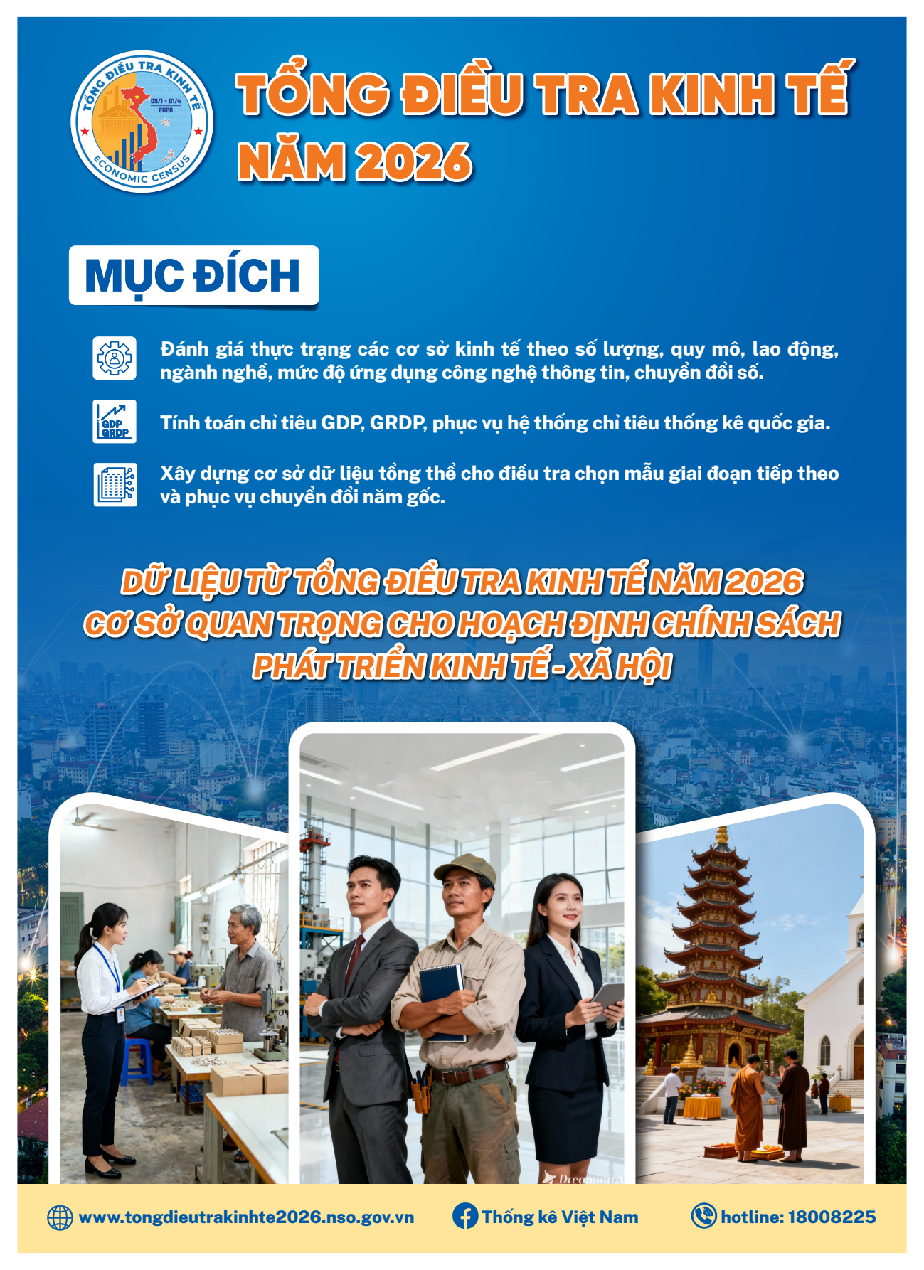 TỪ NGÀY 05/1/2026 TIẾN HÀNH RA QUÂN TỔNG ĐIỀU TRA KINH TẾ TRÊN PHẠM VI TOÀN QUỐC