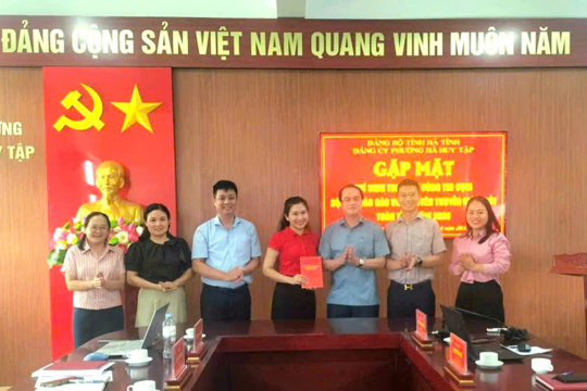 Phường Hà Huy Tập gặp mặt động viên thí sinh tham dự Hội thi Báo cáo viên, tuyên truyền viên năm 2026