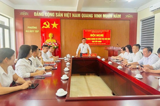 MTTQ phường Hà Huy Tập triển khai nhiệm vụ công tác dân vận sau tiếp nhận
