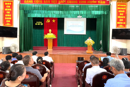 Phuờng Hà Huy Tập chú trọng nâng cao năng lực cho cán bộ làm công tác thông tin cơ sở