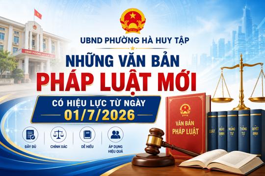 29 Luật có hiệu lực từ ngày 01/7/2026