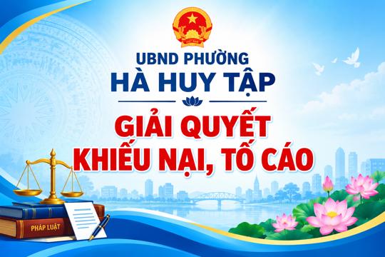 UBND phường Hà Huy Tập thành lập tổ xác minh nội dung khiếu nại của công dân