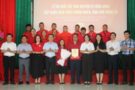 Ra mắt Đội tình nguyện vì cộng đồng tại phường Hà Huy Tập