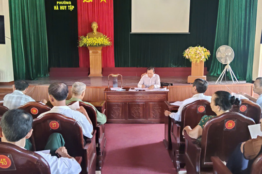 Hội CCB phường Hà Huy Tập thống nhất phương án nhân sự chi hội sau sáp nhập TDP