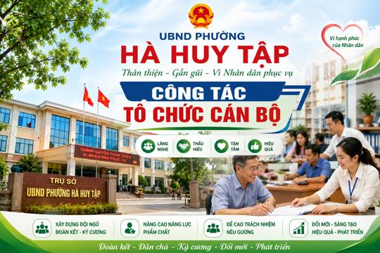 Điều động, bổ nhiệm ông Lê Viết Sơn giữ chức vụ Phó Trưởng phòng Văn hóa - Xã hội phường Hà Huy Tập