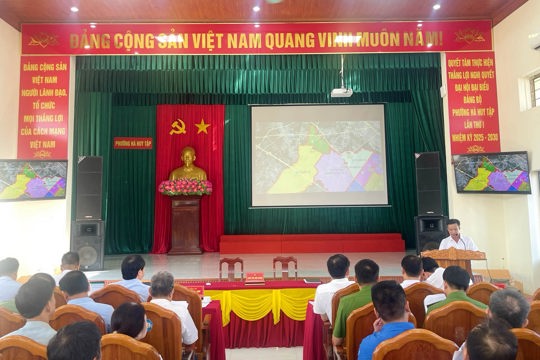 Phường Hà Huy Tập triển khai quán triệt công tác sắp xếp Tổ dân phố trên địa bàn