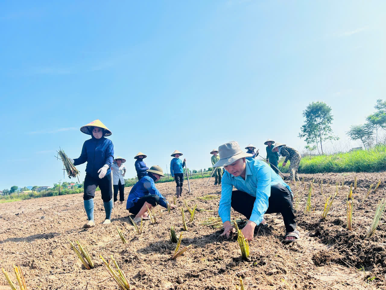 Nông dân phường Hà Huy Tập hưởng ứng phong trào sản xuất an toàn hữu cơ vì sức khỏe cộng đồng