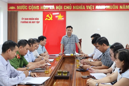 Phường Hà Huy tập triển khai công tác ứng phó thiên tai năm 2026