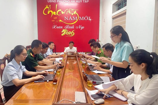 UBND phường Hà Huy Tập quyết tâm bứt phá ngay trong quý III năm 2026