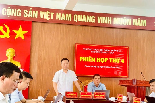 Thường trực HĐND phường Hà Huy Tập tổ chức phiên họp thứ 4 chuẩn bị nội dung cho kỳ họp thường lệ giữa năm 2026  