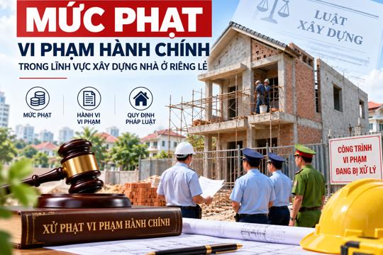 Xây dựng nhà ở riêng lẻ: 10 vi phạm và mức phạt người dân cần biết