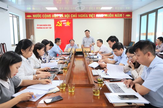 Phường Hà Huy Tập soát xét kết quả tăng trưởng kinh tế năm 2026 và xây dựng kế hoạch năm 2027