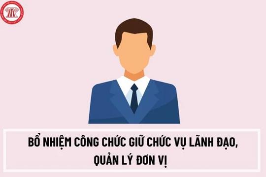 Quy định mới về tiêu chuẩn, điều kiện bổ nhiệm công chức giữ chức vụ lãnh đạo, quản lý