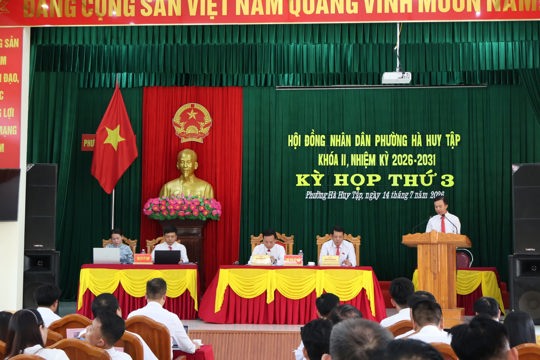 Kỳ họp 3, Hội đồng Nhân dân phường Hà Huy Tập khóa II, nhiệm kỳ 2026 - 2031 