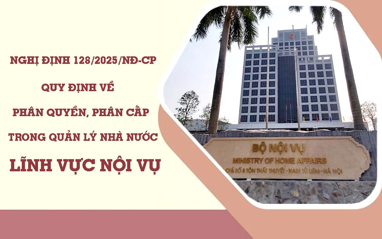 Quy định về phân quyền, phân cấp trong quản lý nhà nước lĩnh vực nội vụ 
