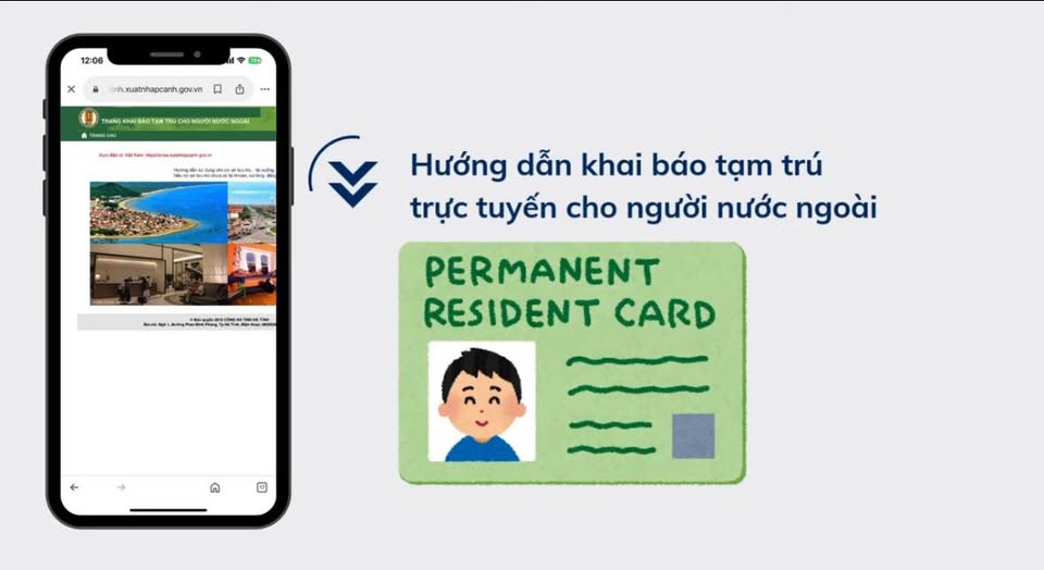 Hướng dẫn thực hiện khai báo tạm trú đối với người nước ngoài 
