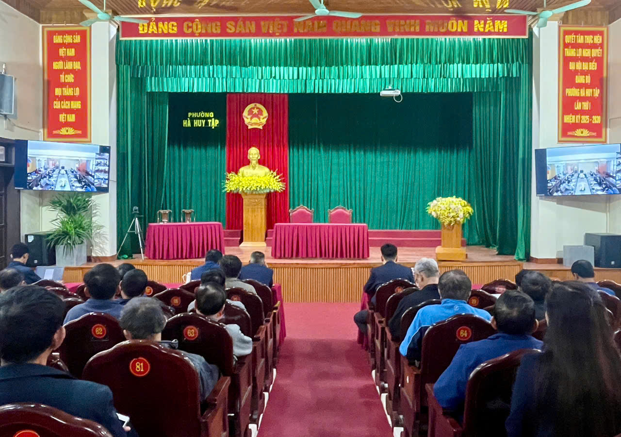 PHƯỜNG HÀ HUY TẬP THAM GIA HỘI NGHỊ TRỰC TUYẾN VỀ CÔNG TÁC CHUẨN BỊ GIỐNG LÚA PHỤ VỤ SẢN XUẤT VỤ XUÂN  2026 