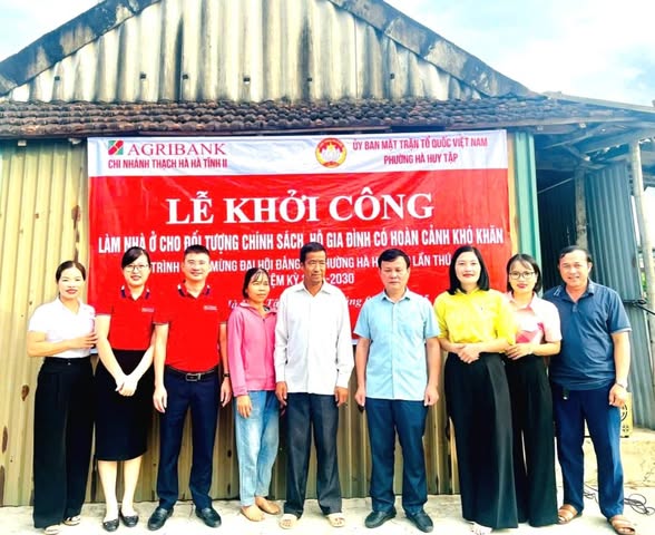 PHƯỜNG HÀ HUY TẬP: KHỞI CÔNG XÂY DỰNG NHÀ Ở CHO HỘ NGHÈO TẠI THÔN BẮC THƯỢNG