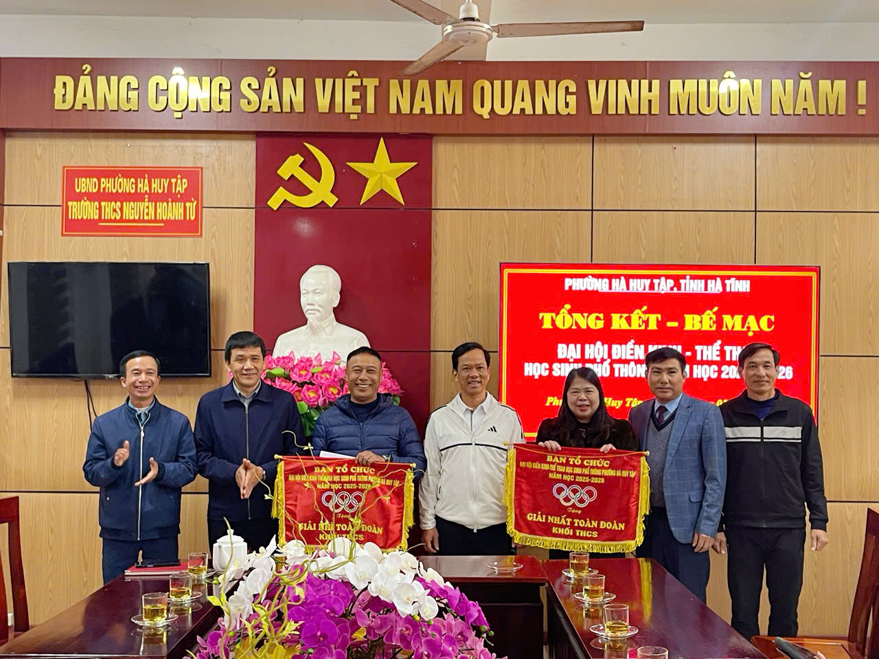 TỔNG KẾT VÀ BẾ MẠC ĐẠI HỘI ĐIỀN KINH THỂ THAO HỌC SINH PHỔ THÔNG PHƯỜNG HÀ HUY TẬP NĂM HỌC 2025 - 2026 